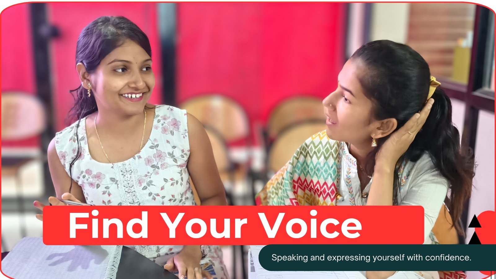 Learner finding their voice in English at Skill Square Academy